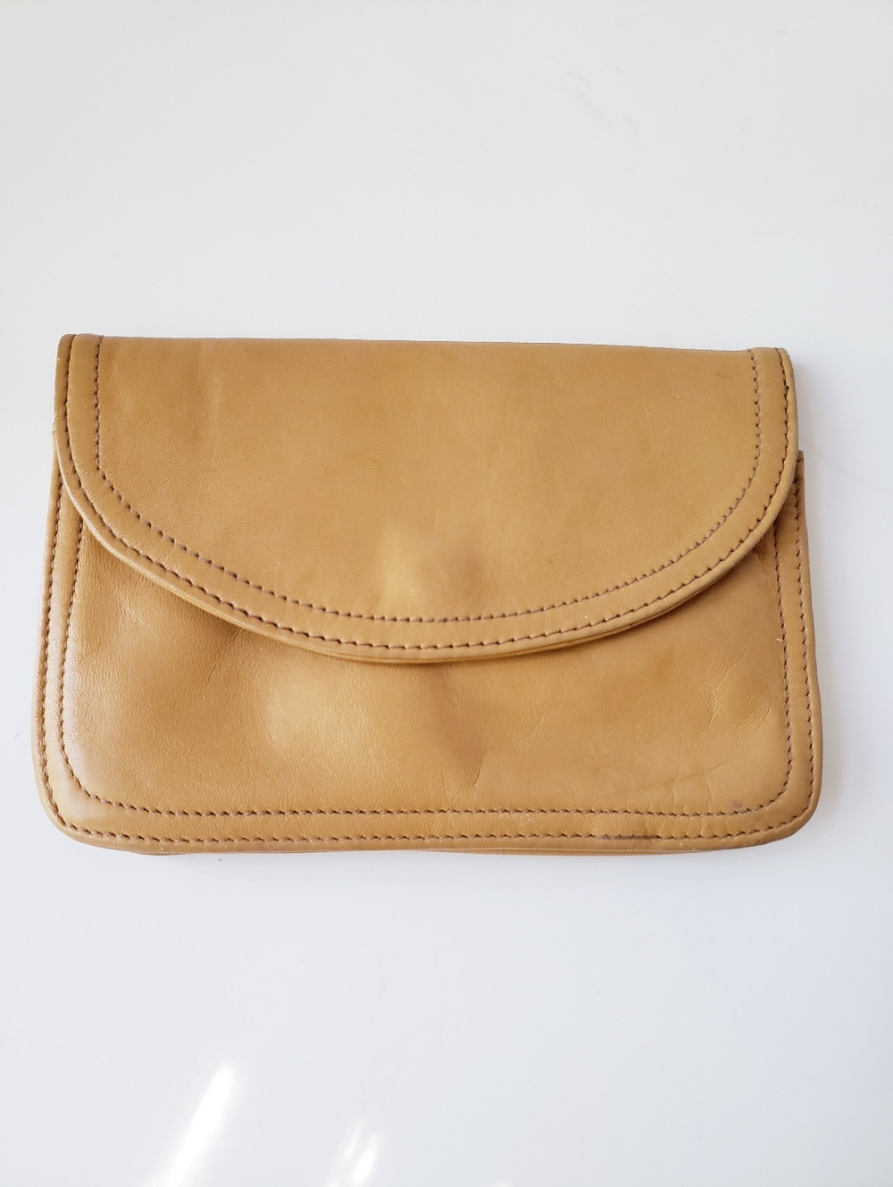 Vintage Davison's Atlanta Tan Small Leather Wallet